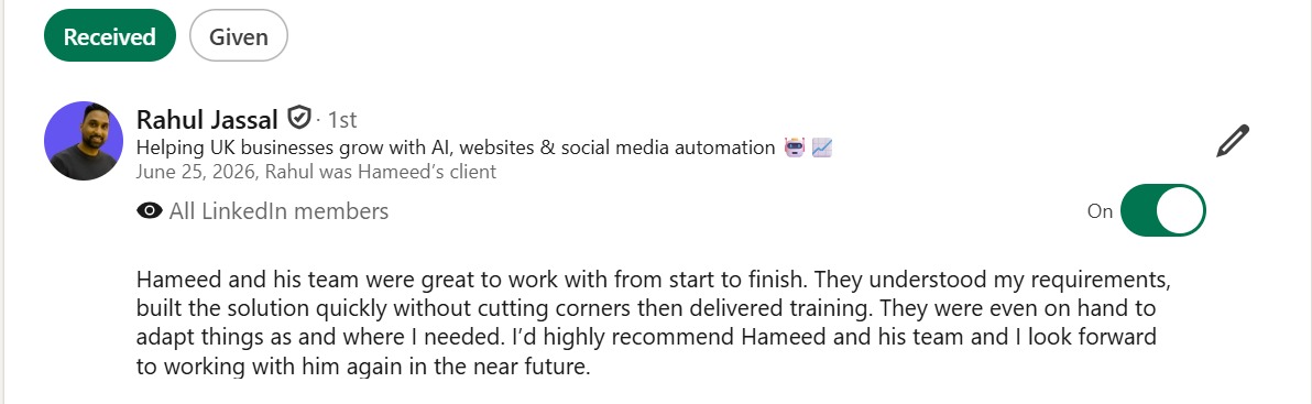 Client review 3
